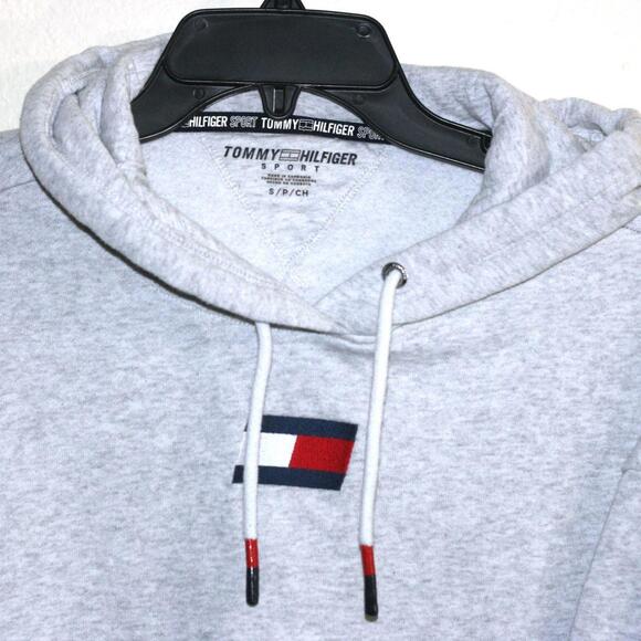 Tommy Hilfiger Sport Gray Hoodie Size Small - Picture 2 of 3